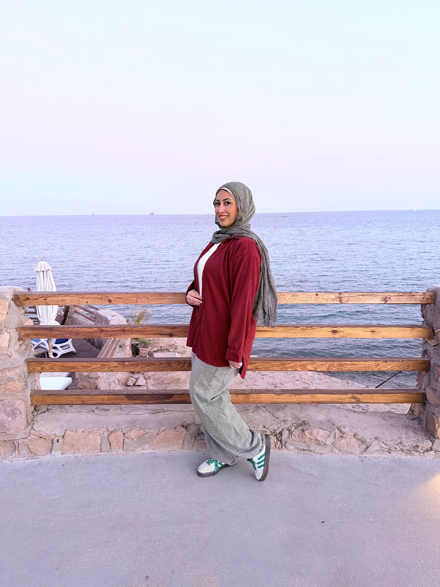 Burgundy velvet oversized shirt