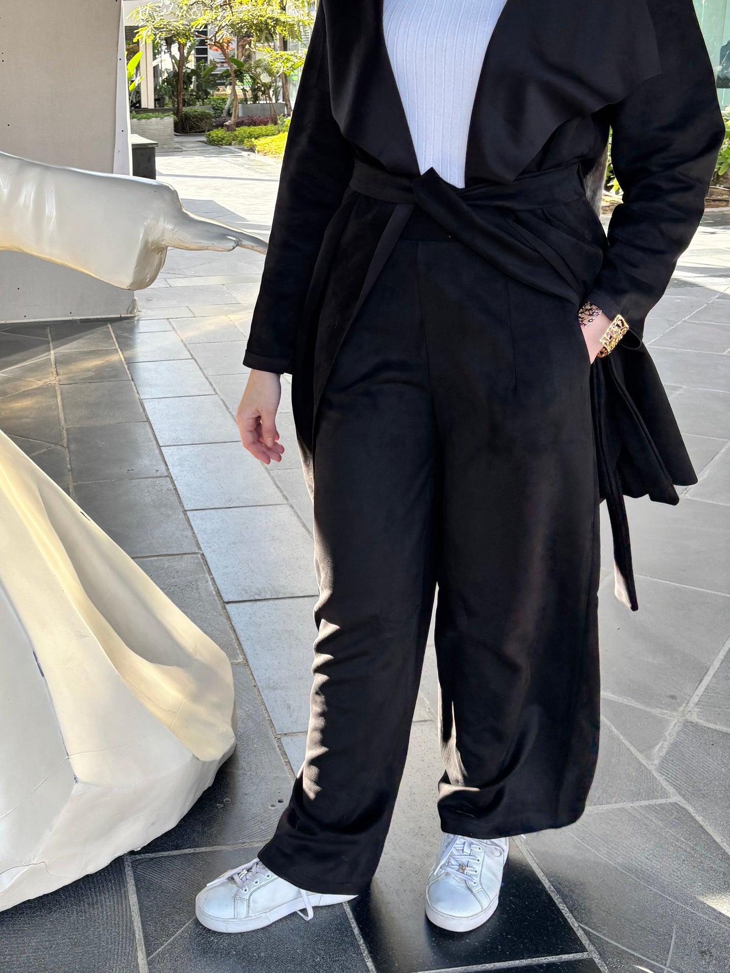 Suede Black pants