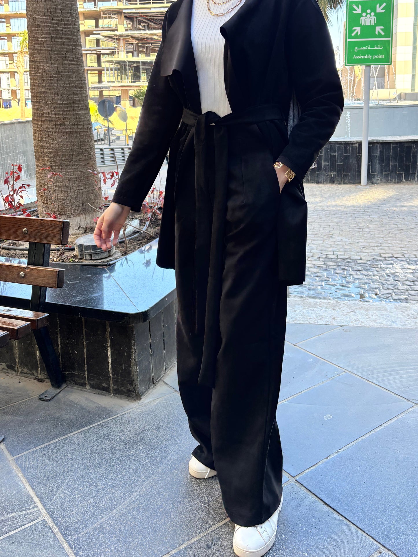 Suede Black pants
