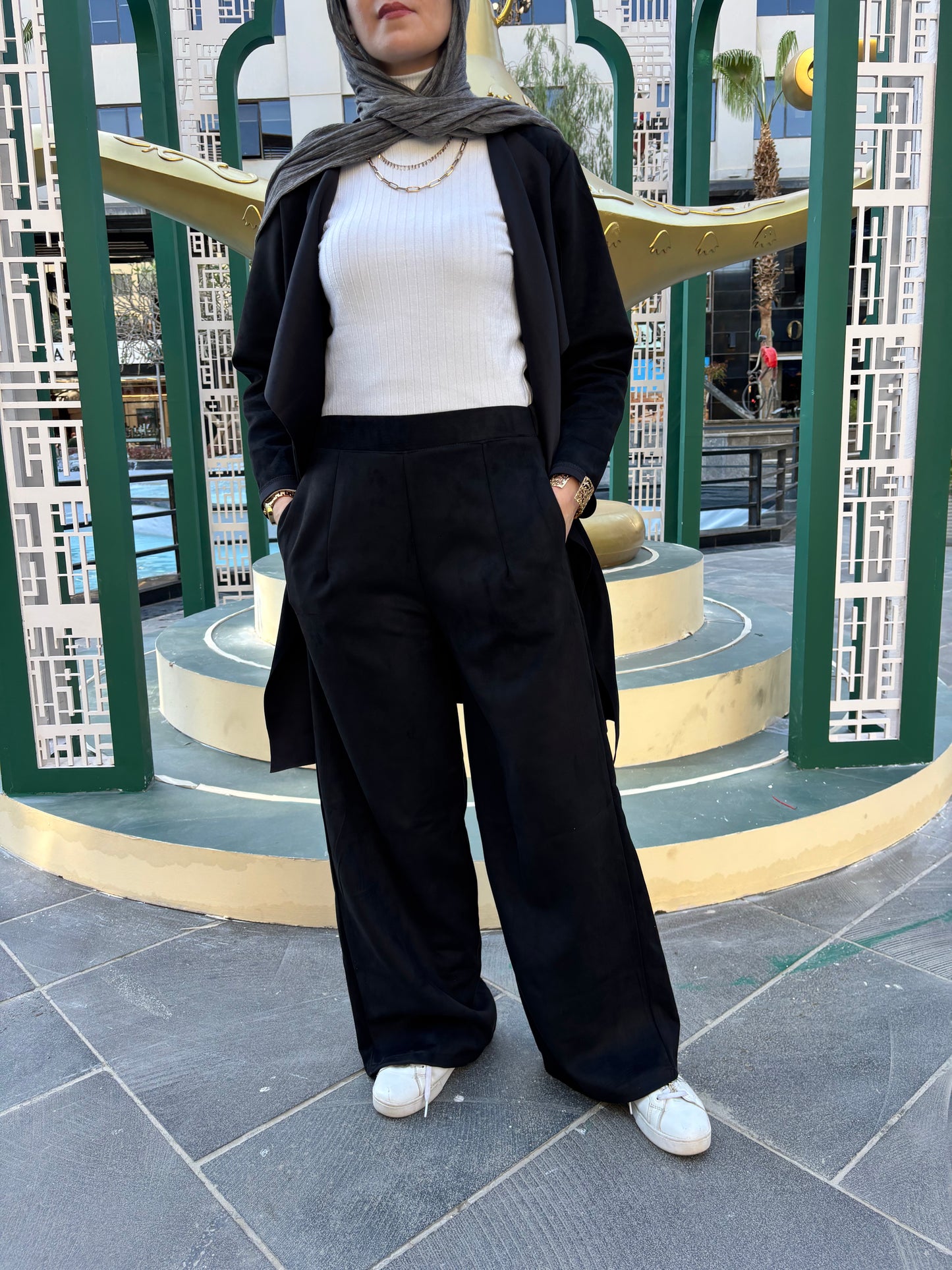 Suede Black pants